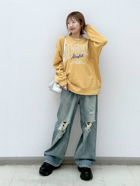 「アイテム（スウェット）」を使った、いそまるさん（レディース・168cm・20代）の夏コーディネート