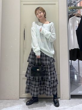 「アイテム（ボストンバッグ）」を使った、いそまるさん（レディース・168cm）の秋コーディネート