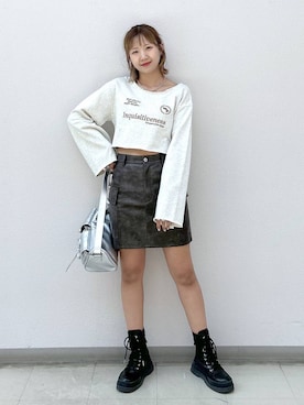 「アイテム（スウェット）」を使った、いそまるさん（レディース・168cm・20代）の秋コーディネート