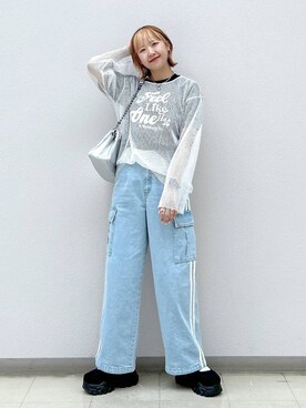 いそまるさんの「ボールチェーンショルダーバッグ」を使ったコーディネート