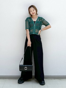 「スニーカー特集」｜「アイテム（アクセサリー）」を使った、いそまるさん（レディース・168cm）の夏コーディネート