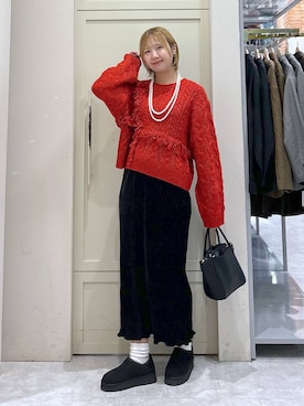 「アイテム（ポロシャツ）」を使った、いそまるさん（レディース・168cm・20代）の秋コーディネート