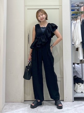 「アイテム（オールインワン・サロペット）」を使った、いそまるさん（レディース・168cm・20代）の夏コーディネート
