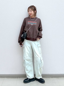 「アイテム（スウェット）」を使った、いそまるさん（レディース・168cm・20代）の秋コーディネート