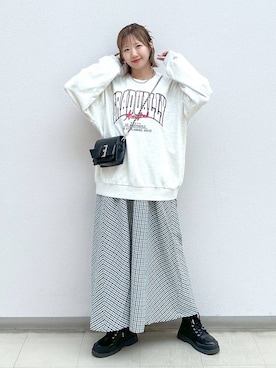 「アイテム（スウェット）」を使った、いそまるさん（レディース・168cm・20代）の秋コーディネート
