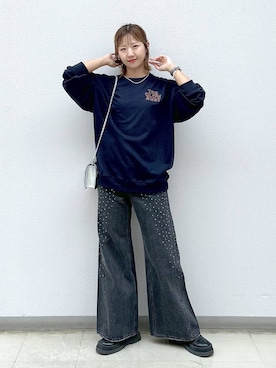 「アイテム（スウェット）」を使った、いそまるさん（レディース・168cm・20代）の秋コーディネート