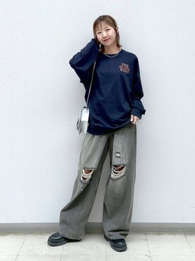 「アイテム（スウェット）」を使った、いそまるさん（レディース・168cm・20代）の秋コーディネート