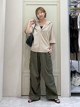「アイテム（カーゴパンツ）」を使った、いそまるさん（レディース・168cm・20代）の夏コーディネート