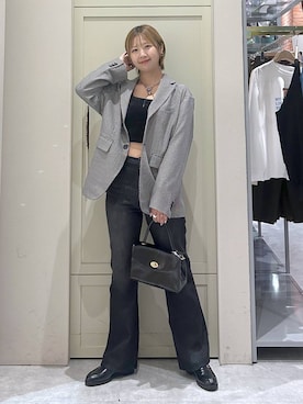 「アイテム（キャミソール）」を使った、いそまるさん（レディース・168cm）の秋コーディネート