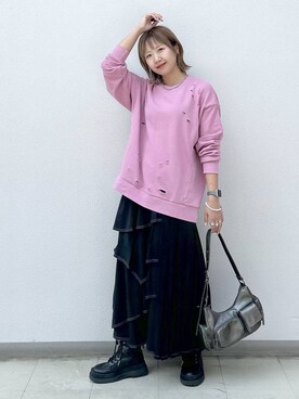 「アイテム（スウェット）」を使った、いそまるさん（レディース・168cm・20代）の秋コーディネート