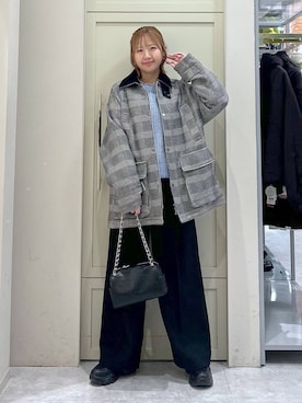 「アイテム（ブルゾン、その他）」を使った、いそまるさん（レディース・168cm）の冬コーディネート