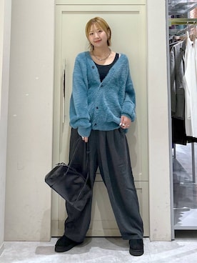 「アイテム（ネックレス、ブルー系）」を使った、いそまるさん（レディース・168cm）の秋コーディネート