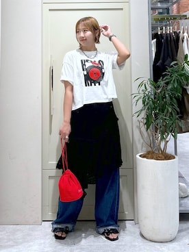 「ママコーデ」｜いそまるさん（レディース・168cm・20代）の夏コーディネート