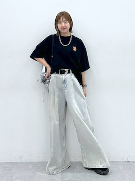 「スニーカー特集」｜いそまるさん（レディース・168cm）の春コーディネート