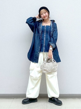 「アイテム（その他トップス）」を使った、いそまるさん（レディース・168cm・20代）の春コーディネート