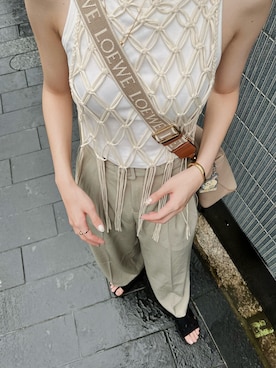「feepur（フェピュール）のアイテム」を使った、`⌁ ◜ ᵂᵉⁿᵈʸ ◞さん（レディース・165cm）の夏コーディネート