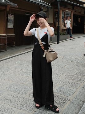 「Soierie（ソワリー）のアイテム（ネックレス）」を使った、`⌁ ◜ ᵂᵉⁿᵈʸ ◞さん（レディース・165cm）の夏コーディネート