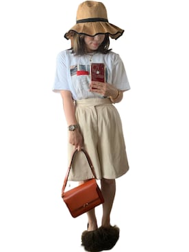 「Plan C（プランシー）のアイテム」を使った、kanaminさん（レディース・153cm）の夏コーディネート