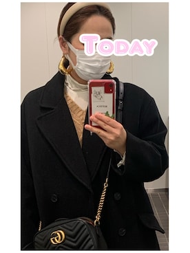 「MARNI（マルニ）のアイテム（アクセサリー）」を使った、kanaminさん（レディース・153cm）の冬コーディネート