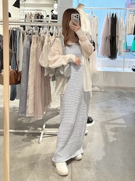 「one after another NICE CLAUP（ワンアフターアナザーナイスクラップ）のアイテム（その他シューズ）」を使った、しんももさん（レディース・151cm）の春コーディネート