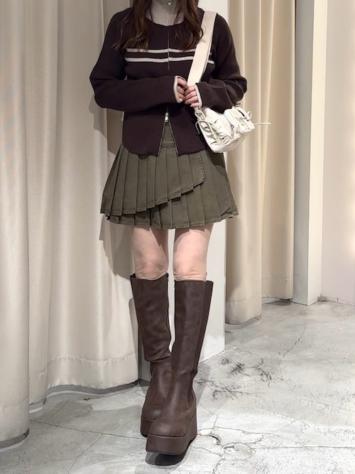 セール】ダブルジップラインニット（ニット/セーター）｜one after