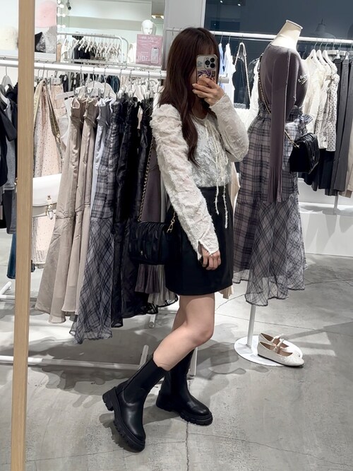 セール】前後2WAYパフスリーブシアーブラウス（シャツ/ブラウス）｜one