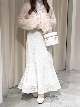 「one after another NICE CLAUP（ワンアフターアナザーナイスクラップ）のアイテム（ワンピース）」を使った、しんももさん（レディース・151cm）の秋コーディネート