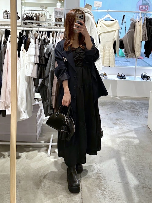 セール】ティアードリボンワンピース（ワンピース）｜one after