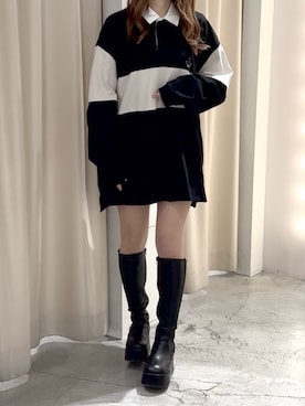 「LIMMSE（リムズ）のアイテム」を使った、しんももさん（レディース・151cm）の春コーディネート