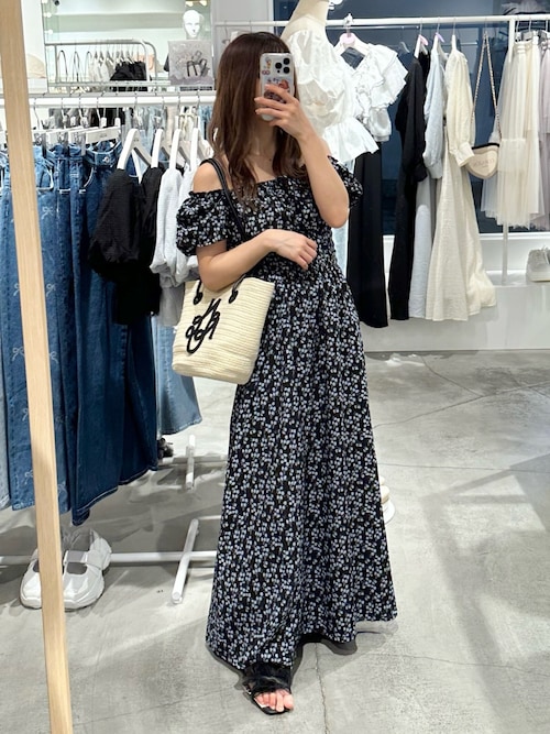 ワンアフターアナザーナイスクラップ ‎♡ シャーリング半袖ワンピース Amazon.co.jp: [ワンアフターアナザー ナイスクラップ