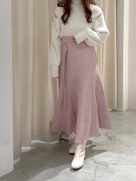 「スリット」｜「アイテム（その他シューズ）」を使った、しんももさん（レディース・151cm）の秋コーディネート