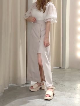 「アイテム（サンダル）」を使った、しんももさん（レディース・151cm・20代）の夏コーディネート