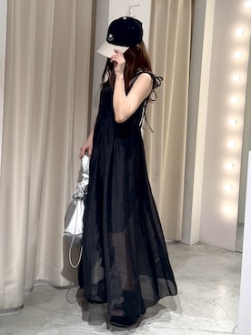「one after another NICE CLAUP（ワンアフターアナザーナイスクラップ）のアイテム（キャップ）」を使った、しんももさん（レディース・151cm）の春コーディネート
