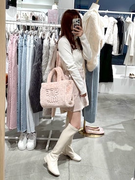 「one after another NICE CLAUP（ワンアフターアナザーナイスクラップ）のアイテム」を使った、しんももさん（レディース・151cm）の冬コーディネート