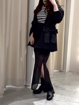 「タートル」｜「アイテム（ジャケット/アウター）」を使った、しんももさん（レディース・151cm）の冬コーディネート