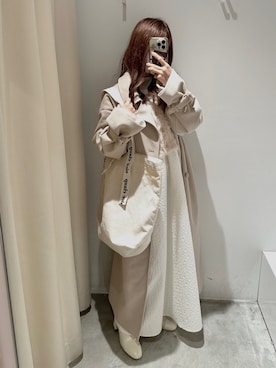 「one after another NICE CLAUP（ワンアフターアナザーナイスクラップ）のアイテム（その他）」を使った、しんももさん（レディース・151cm）の秋コーディネート