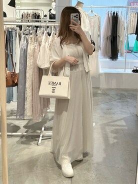 「one after another NICE CLAUP（ワンアフターアナザーナイスクラップ）のアイテム（その他シューズ）」を使った、しんももさん（レディース・151cm）の春コーディネート