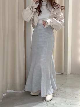 「タートル」｜「アイテム（ジャケット/アウター）」を使った、しんももさん（レディース・151cm）の冬コーディネート