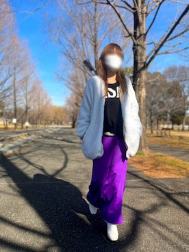 「classicalelf（クラシカルエルフ）のアイテム（ブルゾン）」を使った、yumi✨さん（レディース・154cm）の冬コーディネート