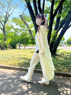 「ロングカーディガン」｜yumi✨さん（レディース・154cm）の春コーディネート