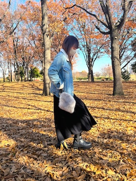 「classicalelf（クラシカルエルフ）のアイテム（ブーツ）」を使った、yumi✨さん（レディース・154cm）の冬コーディネート