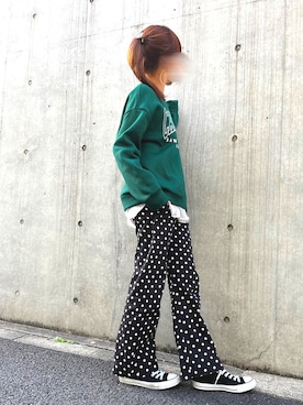 「ARROW（アロー）のアイテム」を使った、yumi✨さん（レディース・154cm）の春コーディネート