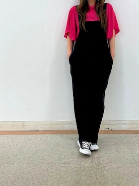 「andme（アンドミー）のアイテム（オールインワン・サロペット）」を使った、yumi✨さん（レディース・154cm）の夏コーディネート