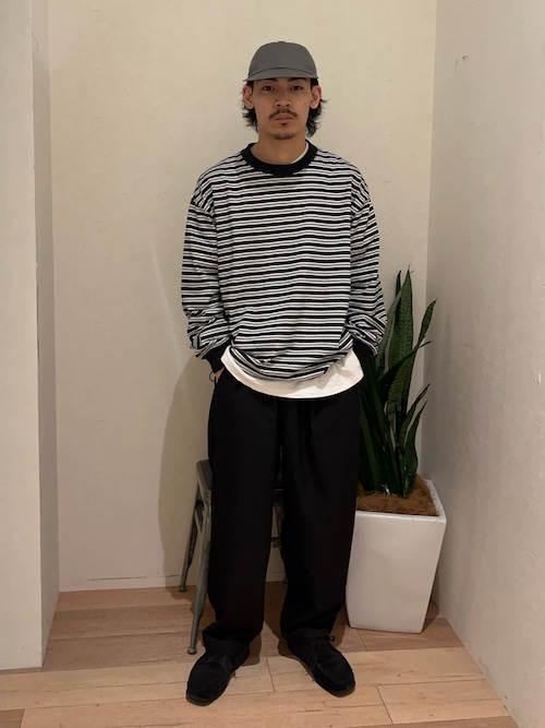 【ユニセックス】ビックシルエットアソートボーダーTシャツ