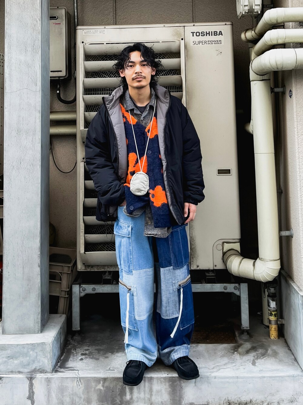 【etsintaエシンタ】リメイクダブルカーゴパンツ etsinta/エシンタ】リメイクダブルカーゴパンツを使った人気