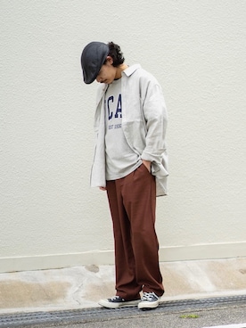 Satoshi Makimotoさん（メンズ・166cm）の春コーディネート