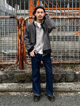 Satoshi Makimotoさん（メンズ・166cm）の冬コーディネート