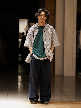 Satoshi Makimotoさん(メンズ・166cm)の夏コーディネート