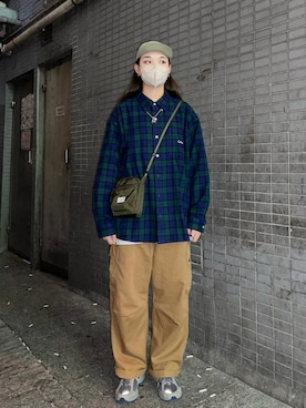「LONE ONES（ロンワンズ）のアイテム（アクセサリー）」を使った、nokyinさん（レディース・178cm）の秋コーディネート