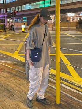 「JJJJound（ジョウンド）のアイテム」を使った、nokyinさん（レディース・178cm）の秋コーディネート
